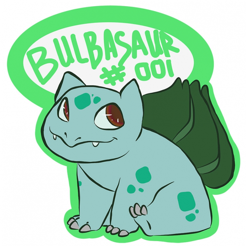 Fuwacat Bulbasaur 7 Pokemon Karakterleri Kanvas Tablo