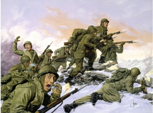 Savaş Çizim İllustrasyon Askeri Kanvas Tablo